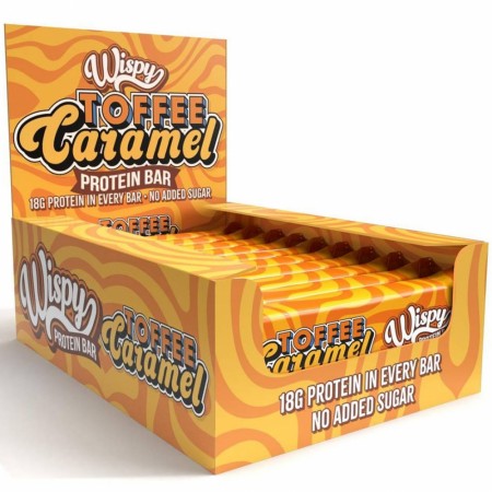 Wispy Protein Bar Toffee Caramel 55g x 10stk 