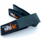 NTRS Leather Lifting Straps, Black/ Orange thumbnail