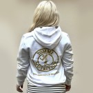 TOMMI NUTRITION HOODIE WHITE/GOLD thumbnail