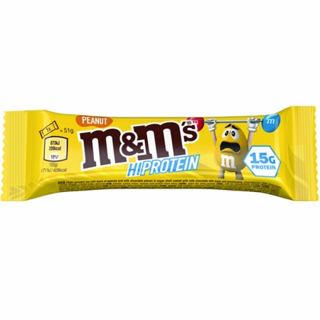M&M´s Protein Bar 51g, Peanut, MARS WRIGLEY