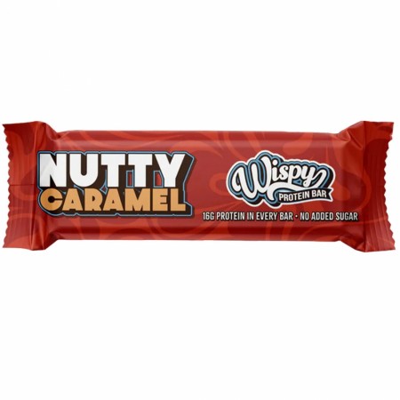 Wispy Protein Bar 55g, Nutty Caramel