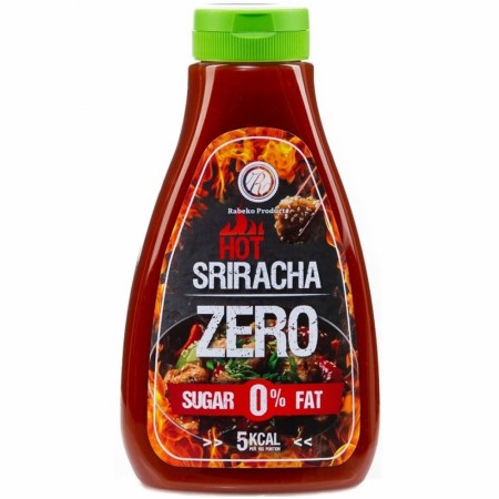 Hot Sriracha Zero Sauce 425ml, Rabeko, Utsolgt