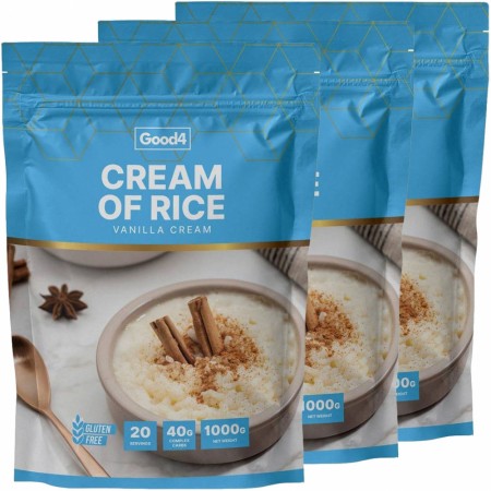 3 x Cream of Rice 1000g, Vanilla Cream, G4N