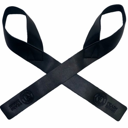 LEATHER LIFTING STRAPS BLACK, TOMMI NUTRITION