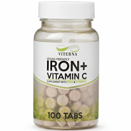 Vital Iron+Vitamin C, 100 tabs (vegan), Viterna