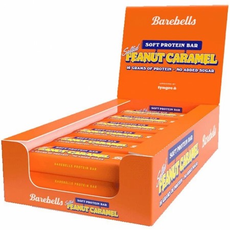 12 x Soft Salted Peanut Caramel 55g, Barebells 