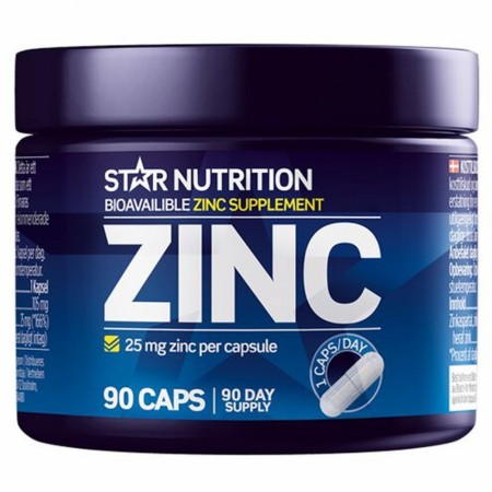 Zinc 25mg, 90 kapsler - Star Nutrition