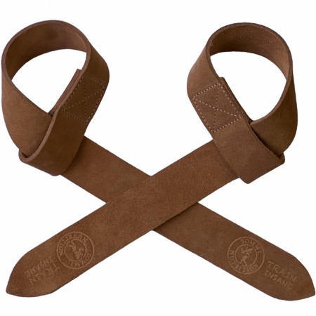 ADJUSTABLE LEATHER LIFTING STRAPS, BROWN STRONG, TOMMI NUTRITION