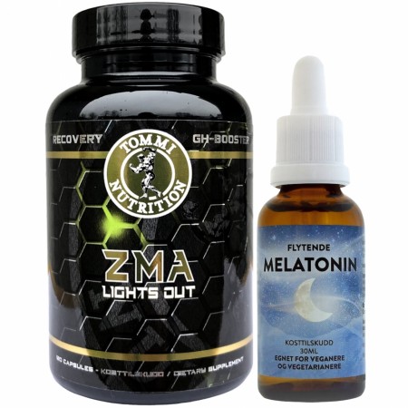 ZMA Lights Out + Flytende Melatonin