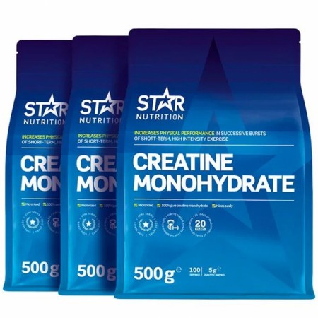3 x Creatine Monohydrate 500g - Star Nutrition