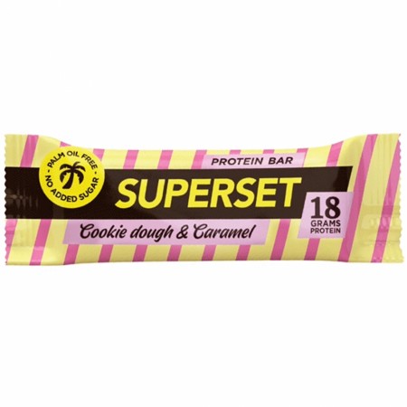 Superset Protein Bar 55g, Cookie dough & Caramel - Superset