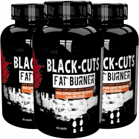 3 X BLACK CUTS FAT BURNER - 60 KAPSLER